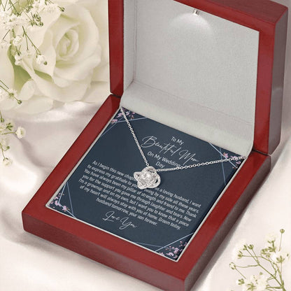 Mom Necklace, Groom To Mother On Wedding Day Necklace Gift