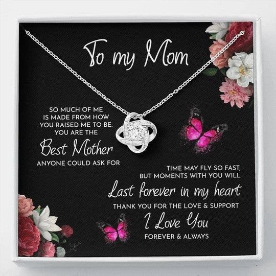 MOM NECKLACE, LOVE KNOT NECKLACE GIFT FOR MOM SO MUCH OF ME