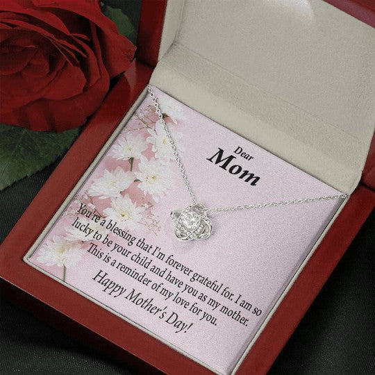Mom Necklace, Love Knot Necklace Gift For Mom This Is A Reminder Of My Love For You