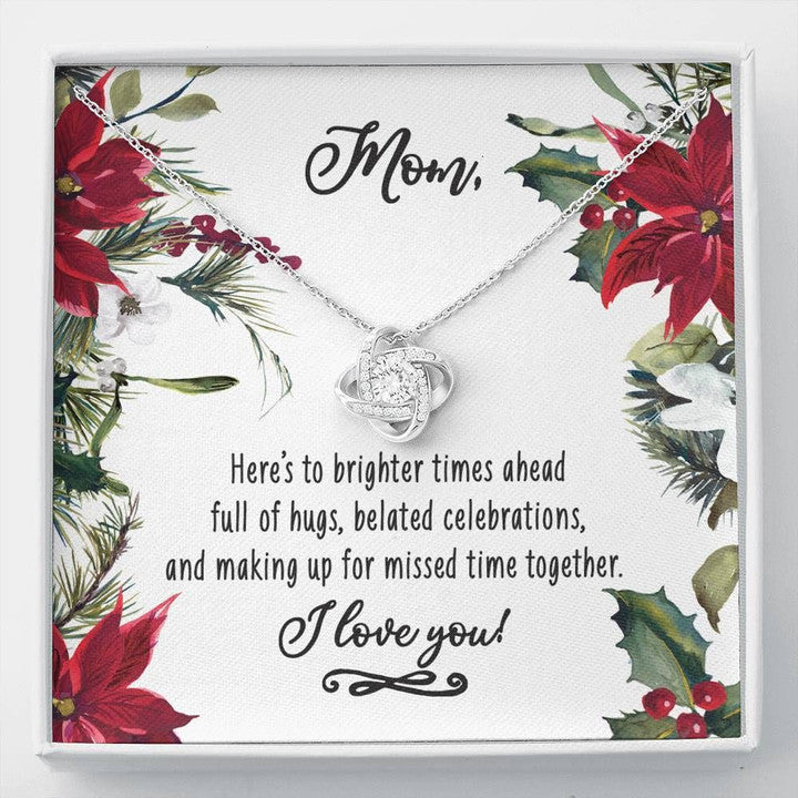 MOM NECKLACE, MAKING UP FOR MISSED TIME TOGETHER LOVE KNOT NECKLACE FOR MOM