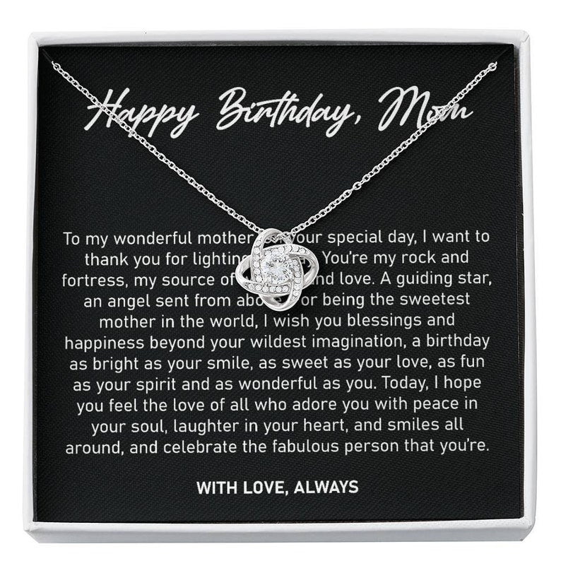 Mom Necklace, Mom Birthday Necklace Gift, Mom Birthday Necklace Gift From Daughter, Gift For Mom, Happy Birthday Mom Necklace