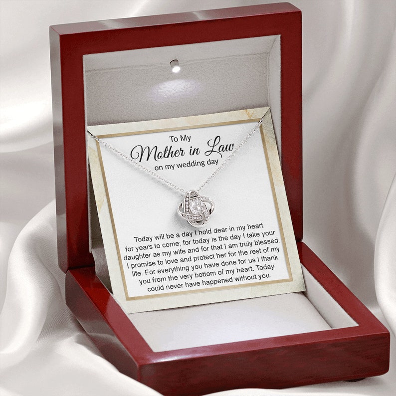 Mom Necklace, Mother Of The Bride Gift From Groom, Mother In Law Gift On Wedding Day From Groom, Gifts For Mother Of The Bride, Future Mother-In-Law