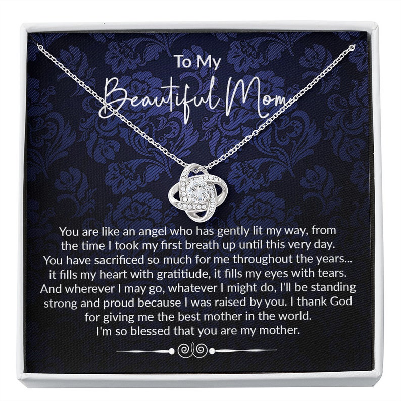 Mom Necklace, Mother Son Gift, Mom Gift From Son, Mother And Son, Mom Necklace From Son