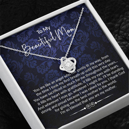 Mom Necklace, Mother Son Gift, Mom Gift From Son, Mother And Son, Mom Necklace From Son
