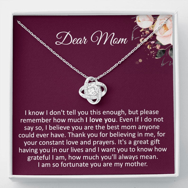 Mom Necklace, Mothers Day Necklace From Daughter, Mom Gift, Mothers Day From Daughter, Mothers Day Necklace From Son, Gift For Mom From Son