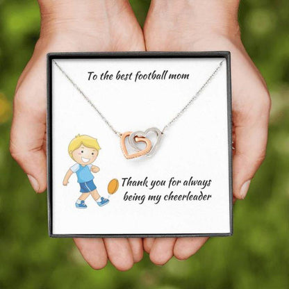 Mom Necklace “ Necklace For Mom “ Football Mom