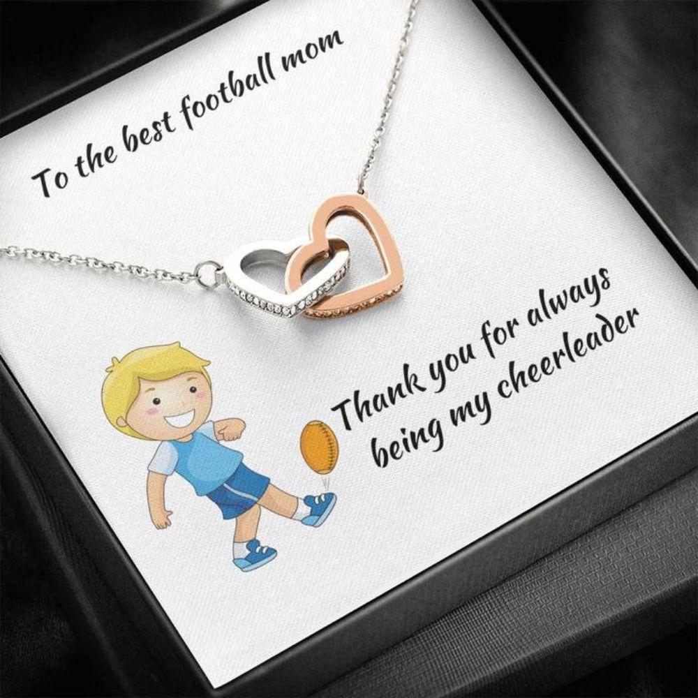 Mom Necklace - Necklace For Mom - Football Mom