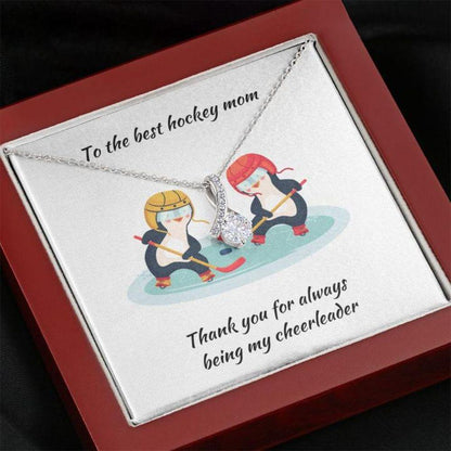 Mom Necklace “ Necklace For Mom “ Gift Necklace With Message Card Hockey Mom