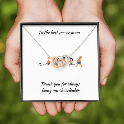 Mom Necklace “ Necklace For Mom “ Gift Necklace With Message Card Soccer Mom