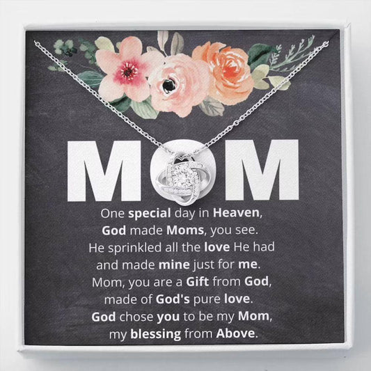 Mom Necklace, Poem Card Gift For Mom, Mother Necklace Mother’S Day
