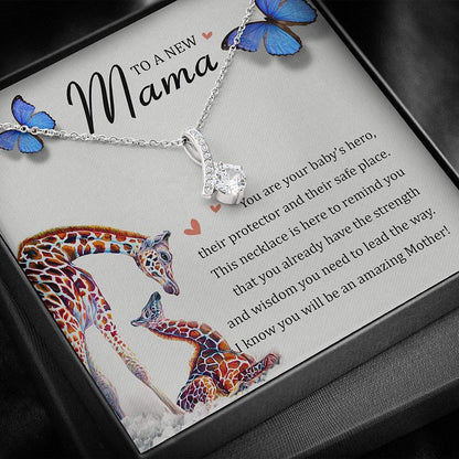 Mom Necklace, To A New Mama Necklace Gift