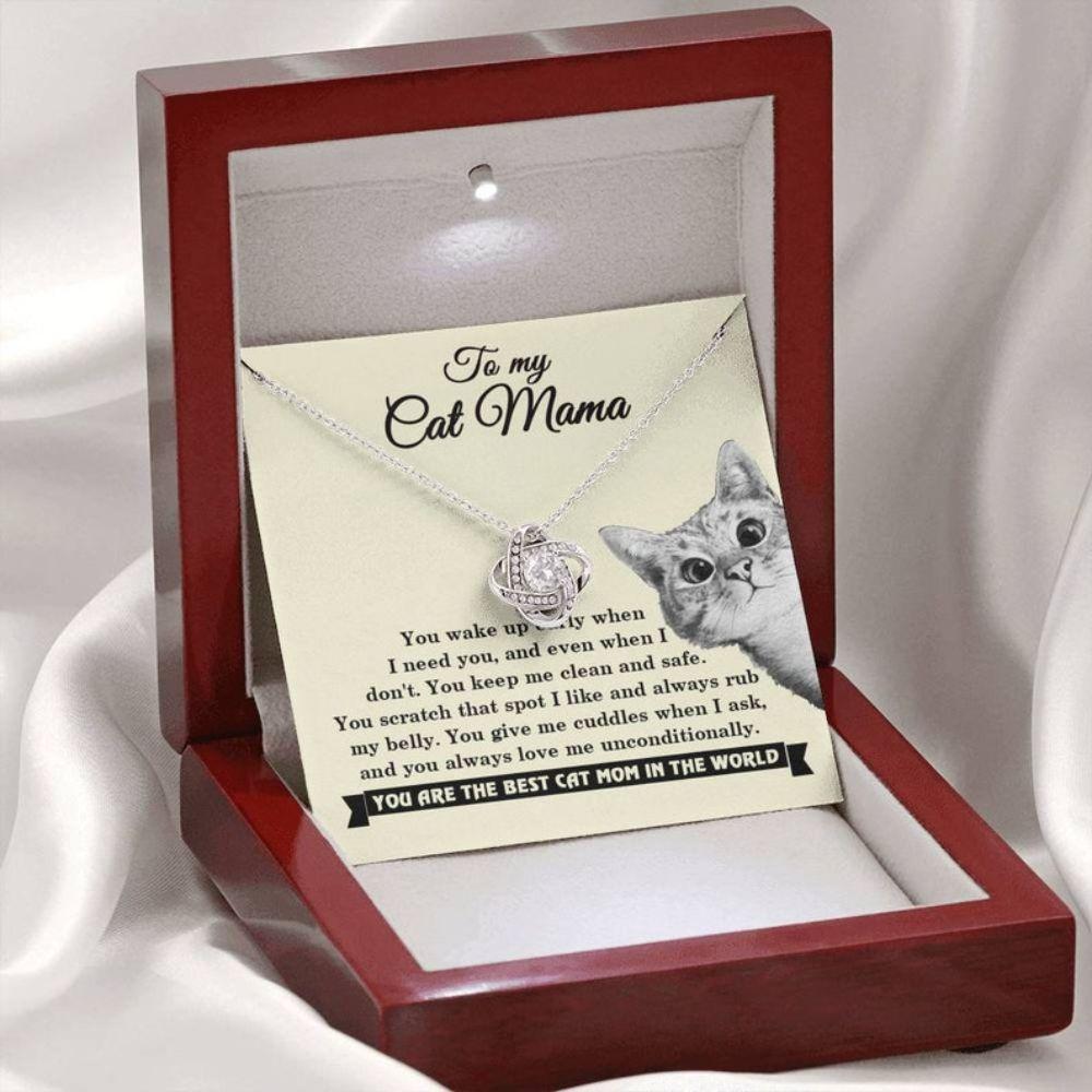 Mom Necklace, To My Cat Mama Necklace, Cat Mom Jewelry, Gift For Cat Lover Female, Cat Mama Necklace, Mom Gift From The Cat, New Cat Mom Gift Idea