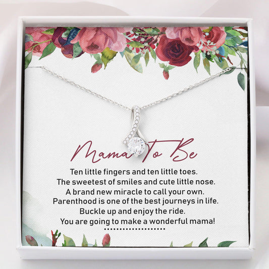 Mom To Be Necklace, Alluring Beauty Necklace - Mama To Be Necklace Gift For Mom