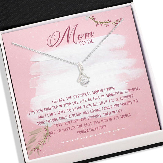 Mom To Be Necklace, Alluring Beauty Necklace - Mom To Be Future Mom Necklace