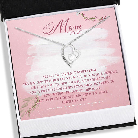 Mom To Be Necklace, Forever Love Necklace - Mom To Be Future Mom Necklace