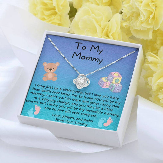 Mommy Necklace, Gift For Expecting Mom From Tummy To My Mommy To Be Necklace