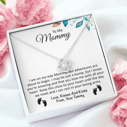 Mommy Necklace, Mommy To Be Gift From Bump, New Mom Necklace, Gift From Baby Bump, Mom To Be, Mother’S Day Necklace For Expecting Mom, Pregnant Wife