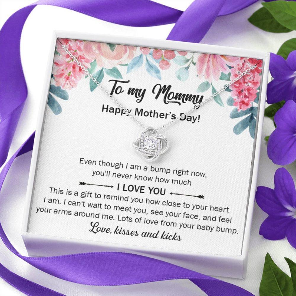 Mommy Necklace, Sentimental Gift For New Pregnant Mom, To New Mommy Gift From Husband, Mother’S Day Necklace For New Mom, Soon To Be Mom Gift