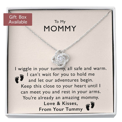 Mommy Necklace, To My Mommy Necklace, Gift For Mom To Be Necklace, Gift For First Time Mom, Expecting Mother Necklace, New Mom Necklace Gift
