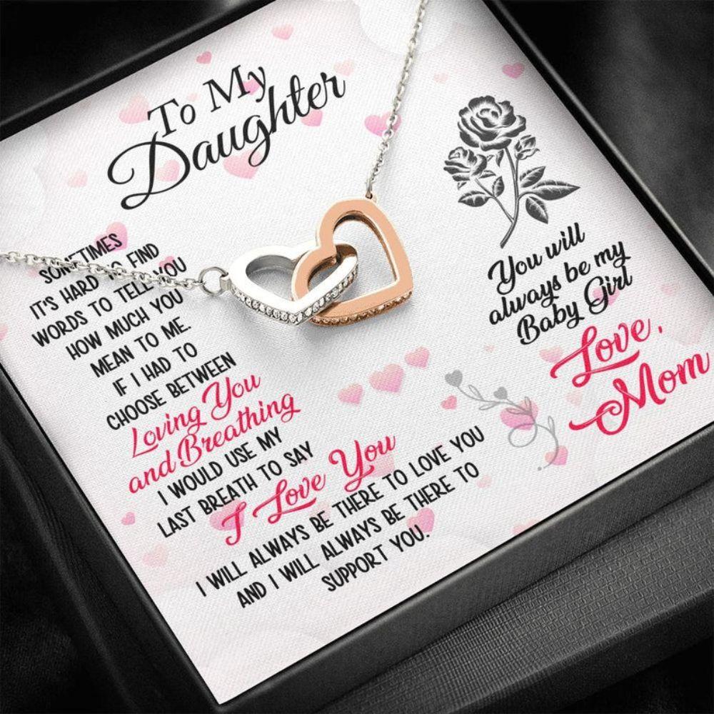 Daughter Necklace, Mother Daughter Necklace, Daughter Gift From Mom, To My Daughter
