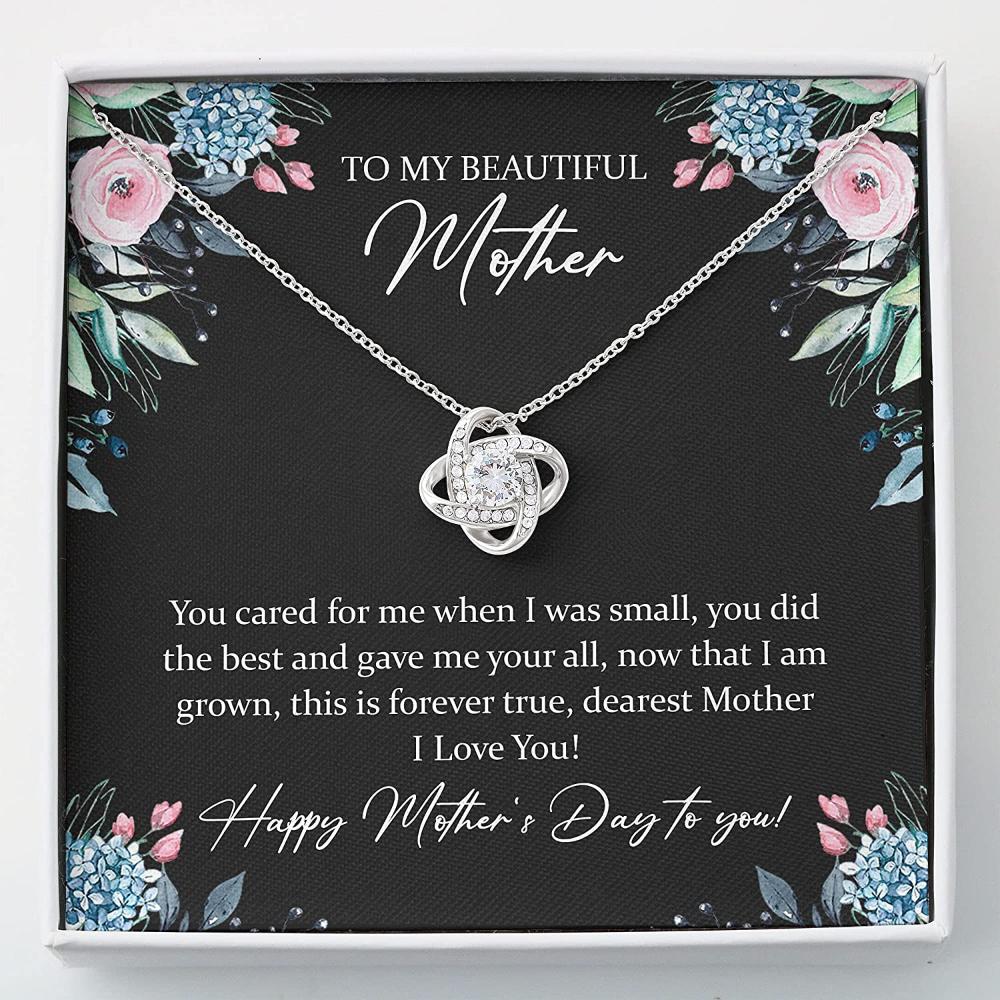 Mom Necklace, Mother Day Necklace “ To My Beautiful Mother “ Necklace Gift For Mom