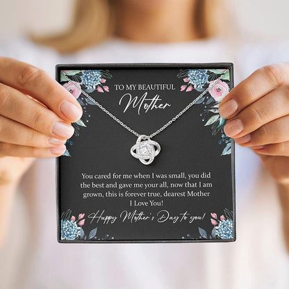 Mom Necklace, Mother Day Necklace “ To My Beautiful Mother “ Necklace Gift For Mom