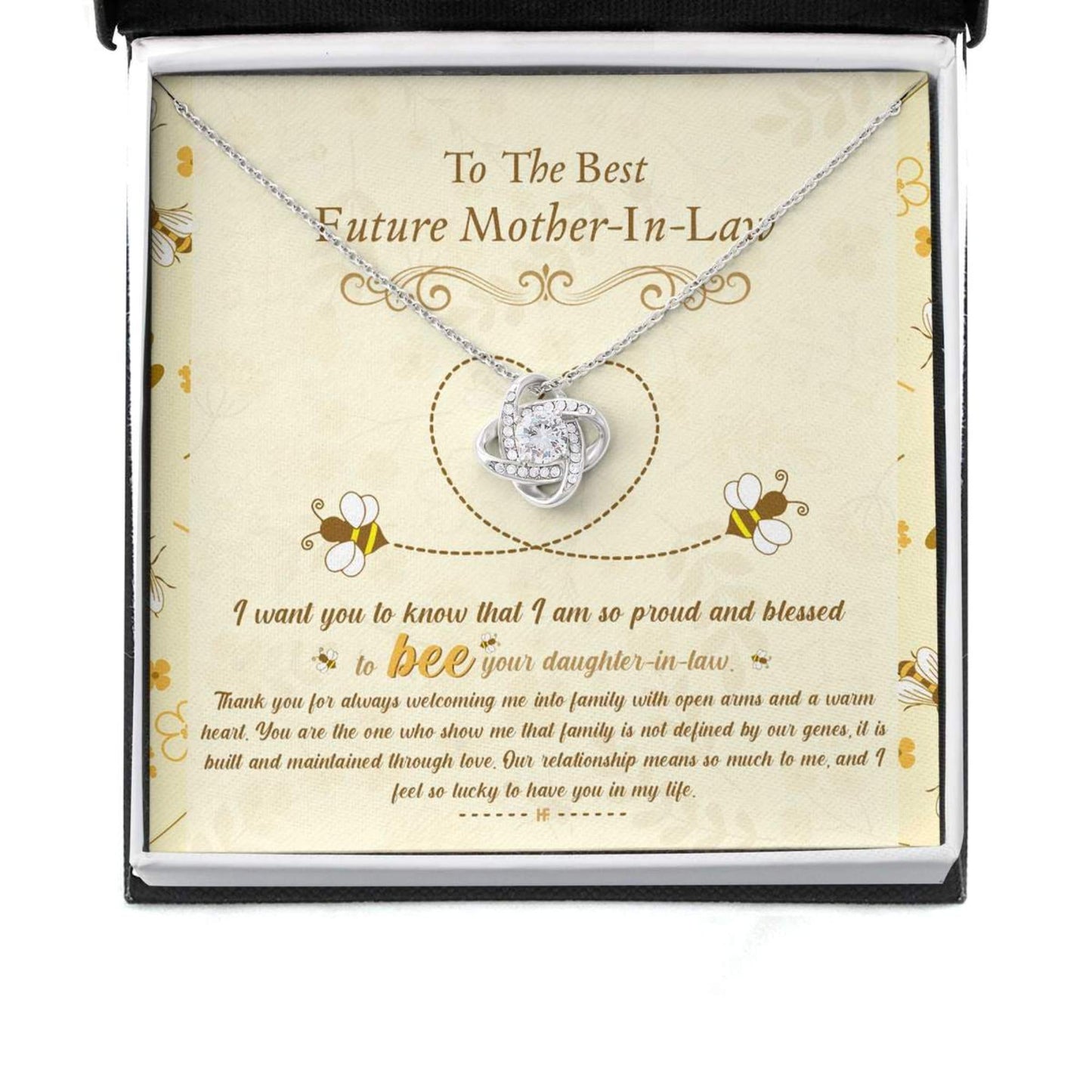 Mother-in-law Necklace, Bee Daughter's Gift Future Mother In Law Necklace
