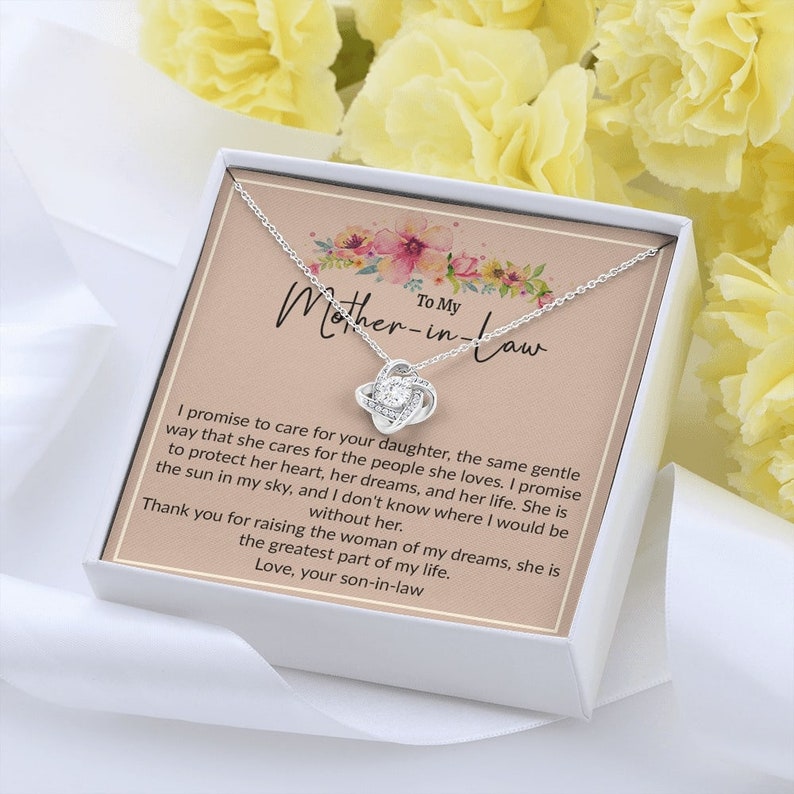 Mother-In-Law Necklace, Christmas Necklace For Mother-In-Law From Son-In-Law, Mother In Law Gift, Mother-In-Law Necklace