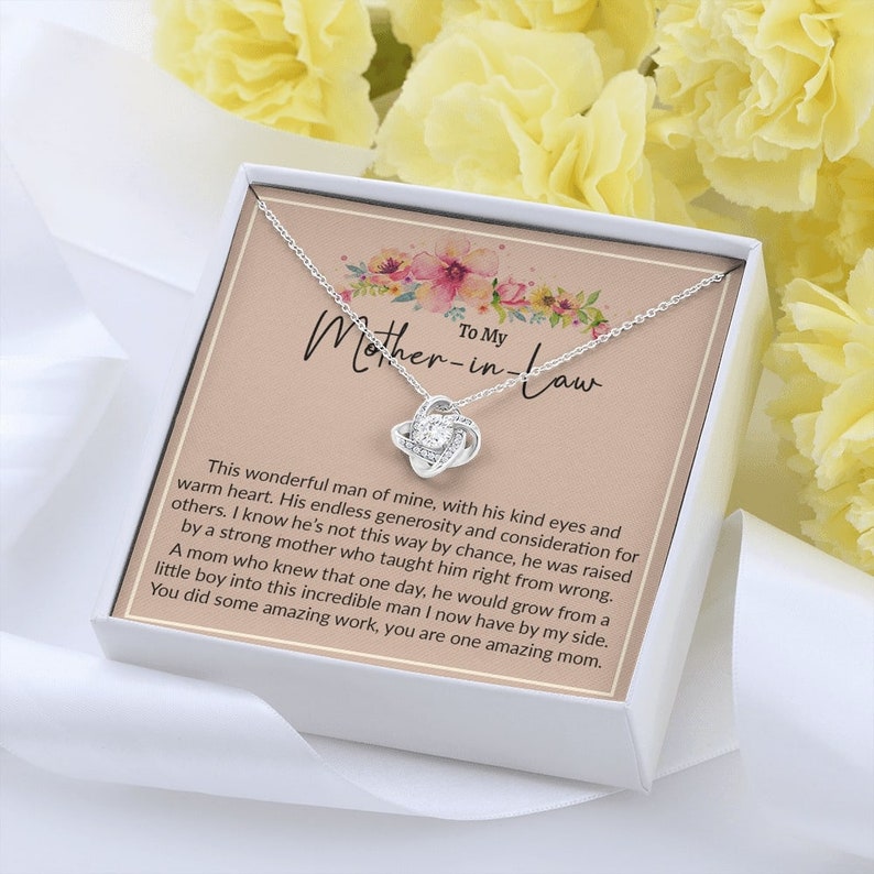Mother-In-Law Necklace, Christmas Necklace For Mother In Law, Present, Necklace, Jewelry, Xmas Gift, Gift For Mother In Law
