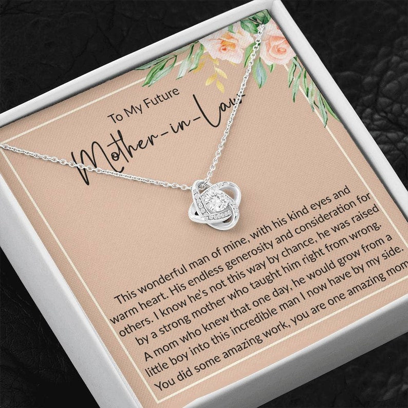 Mother-In-Law Necklace, Future Mother In Law Gift From Son In Law, Birthday Necklace For Mother-In-Law From Son-In-Law