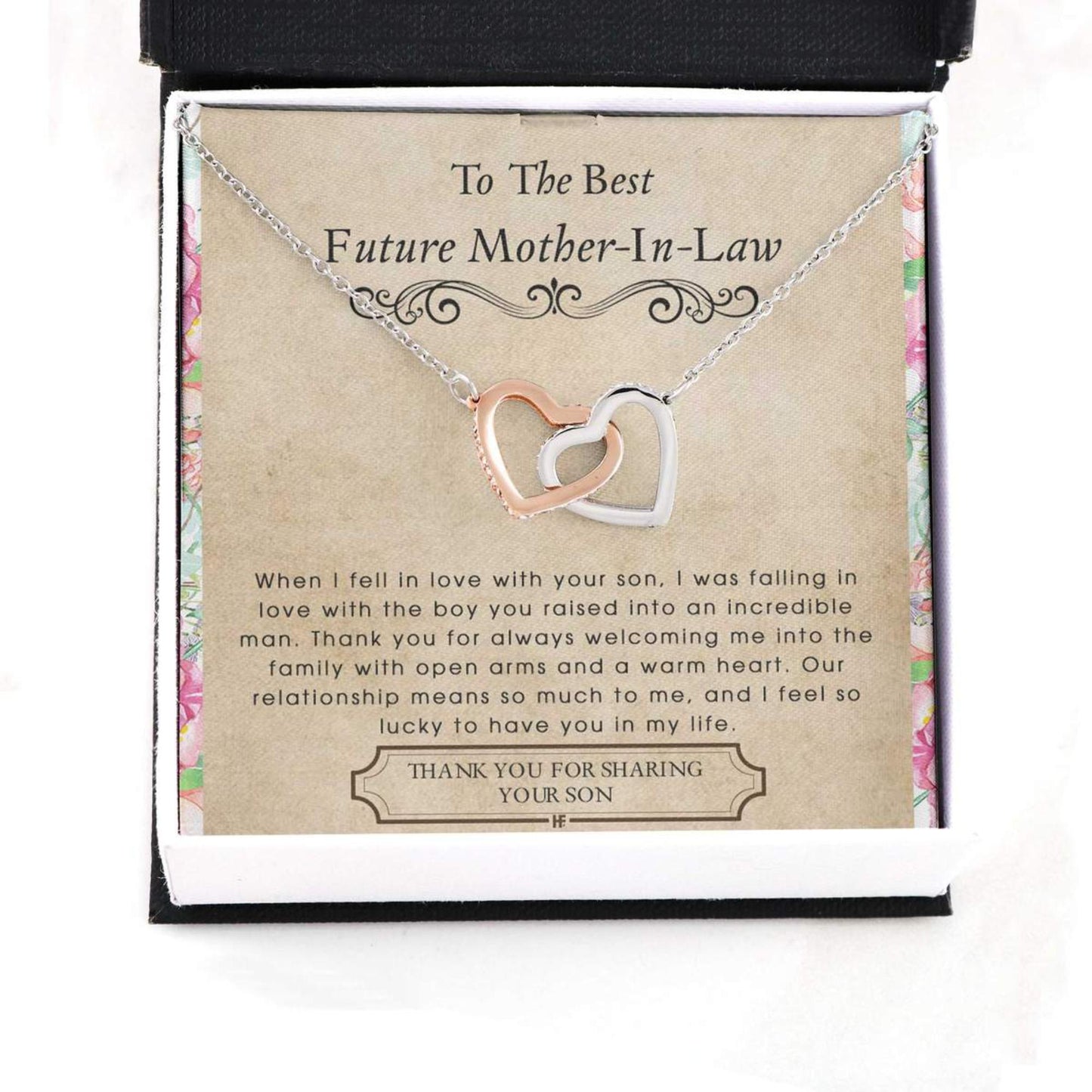 Mother-in-law Necklace, Future Mother In Law Necklace: Gift For Mother's Day From Future Daughter, Heartfelt Message Card