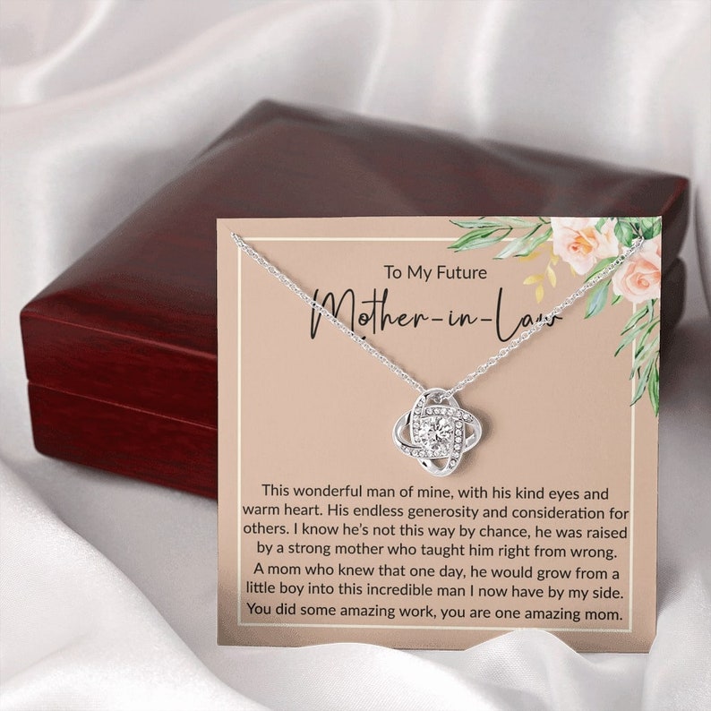 Mother-In-Law Necklace, Gift For Future Mother-In-Law, To My Future Mother In Law Gift For Christmas, Gift For Boyfriend’S Mom