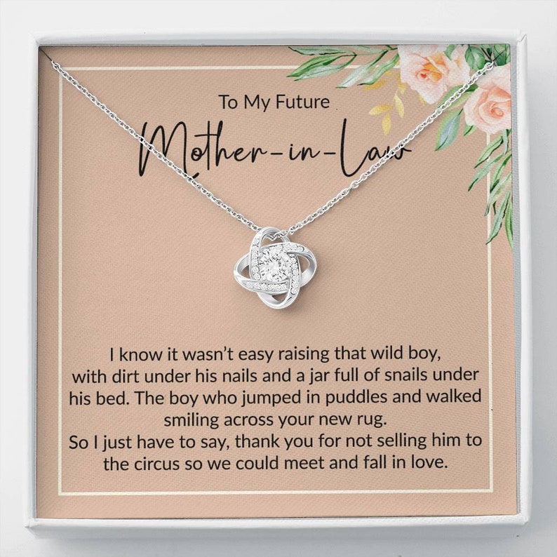 Mother-in-law Necklace, Gift For Future Mother-in-law, To My Future Mother In Law Gift For Christmas, Gift For Boyfriend's Mom, Boyfriend's Mom Gift V3