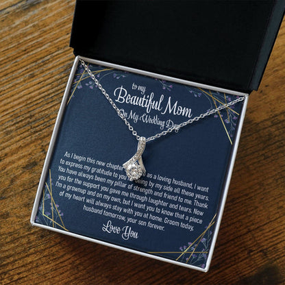 Mother-in-law Necklace, Gift For The Mother Of The Groom Alluring Necklace From Son Meaningful Gift From Groom To His Mother To My Mom On My Wedding Day