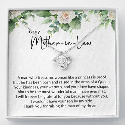 Mother-in-law Necklace, Mother-In-Law Christmas Necklace, Mother-In-Law Gift, Birthday Card, Mothers Day Present V1