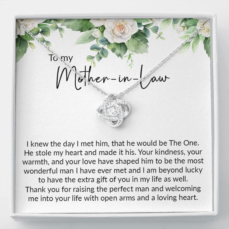 Mother-in-law Necklace, Mother In Law Gift For Mother's Day, Gift For Mother In Law, Mom In Law Gift, Gift For Mom In Law, Mother Of The Groom Gift