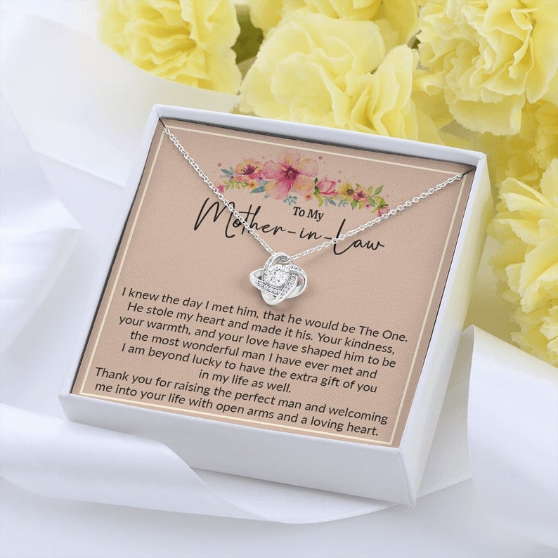 Mother-In-Law Necklace, Mother-In-Law Gift, Mother-In-Law Christmas Necklace, Birthday Card, Mothers Day, Mother In Law Gift