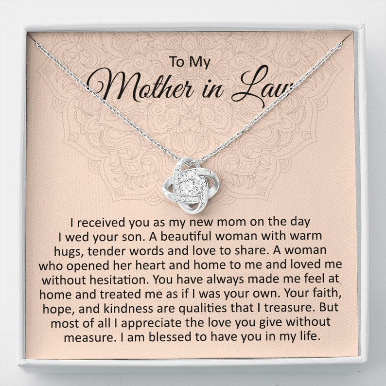 Mother-in-law Necklace, Mother In Law Gift, Mother's Day Gift From Daughter In Law, Mother Of Groom, Mom In Law Gift For Birthday Christmas