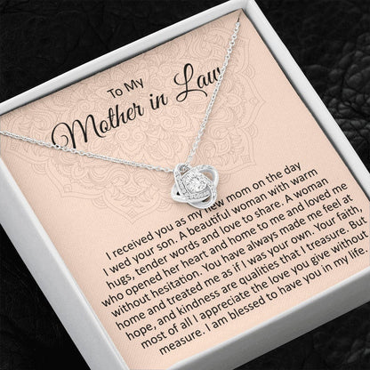 Mother-In-Law Necklace, Mother In Law Gift, Mother’S Day Gift From Daughter In Law, Mother Of Groom, Mom In Law Gift For Birthday Christmas