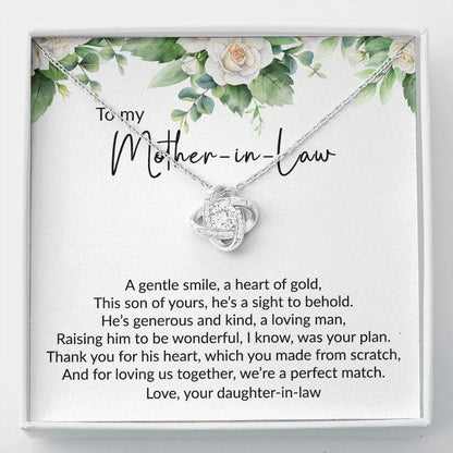 Mother-in-law Necklace, Mother In Law Gift, Necklace Gift To My Mother-in-law On Wedding Day, Christmas Mother's Day Necklace