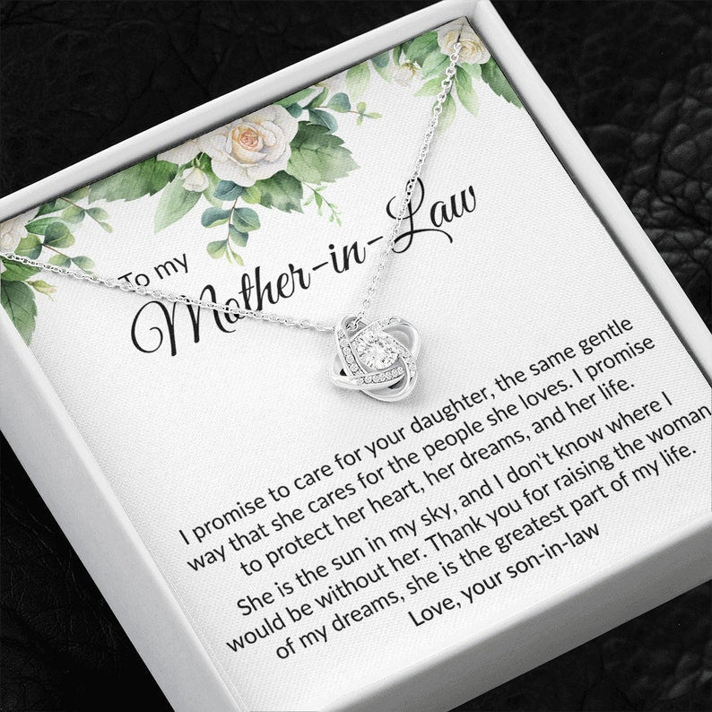 Mother-In-Law Necklace, Mother Of The Bride Gift From Groom, Mother In Law Gift On Wedding Day From Groom, Gifts For Mother Of The Bride