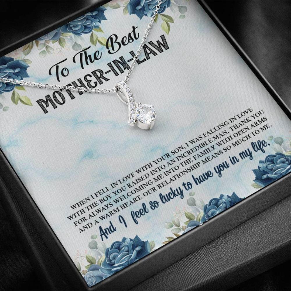 Mother In Law Necklace, Mother Of The Groom Gift From Bride, Mother In Law Wedding Gift From Bride, Wedding Gift For Mother In Law From Bride, Mother's Day Necklace