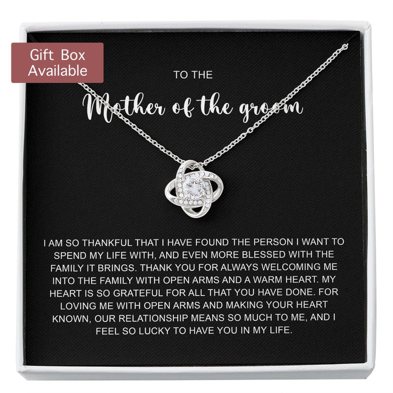 Mother-in-law Necklace, Mother Of The Groom Gift, Mother Of The Groom Gift From Bride, Mother Of The Groom Wedding Gift
