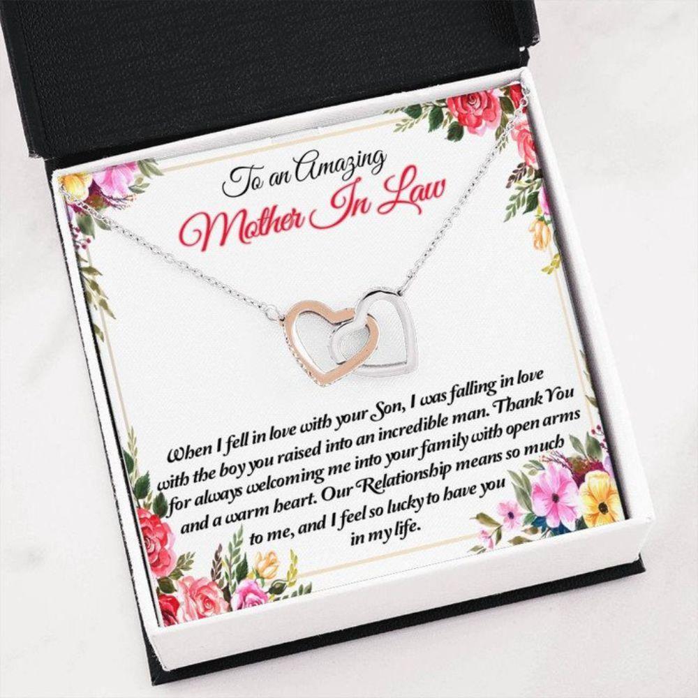 Mother-In-Law Necklace, Mothers Day Necklace To An Amazing Mother In Law Thank You