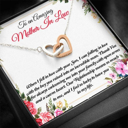 Mother-In-Law Necklace, Mothers Day Necklace To An Amazing Mother In Law Thank You