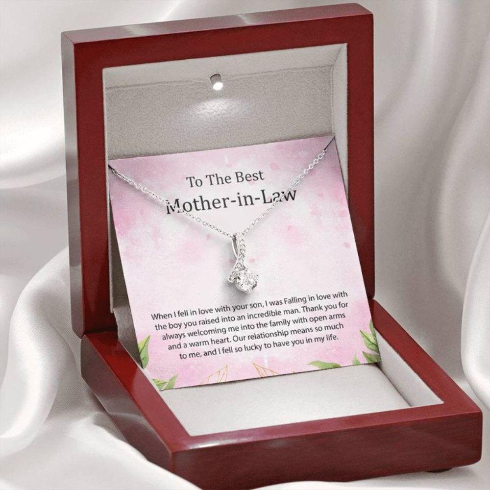 Mother-In-Law Necklace, Mothers Day Necklace To My Mom In Law Necklace