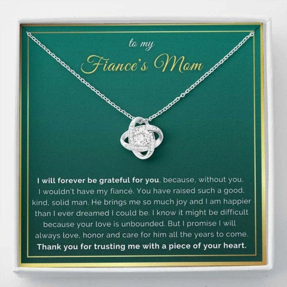 Mother-In-Law Necklace, Necklace To My Fiance's Mom From Her Gift For Future Mother In Law Necklace
