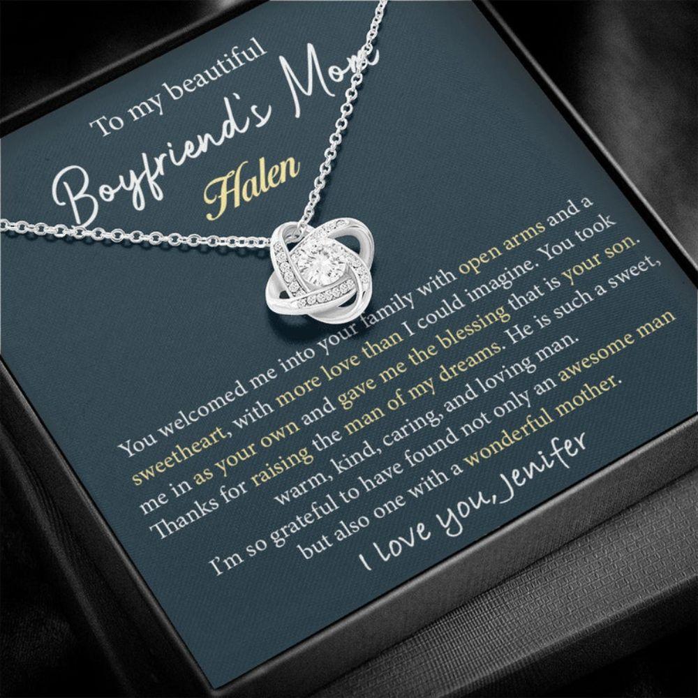Mother In Law Necklace, To My Boyfriend's Mom Necklace, Future Mother In Law Jewelry Gift, Boyfriend's Mom Gift On Mother's Day, Best Gifts For Boyfriends Mom