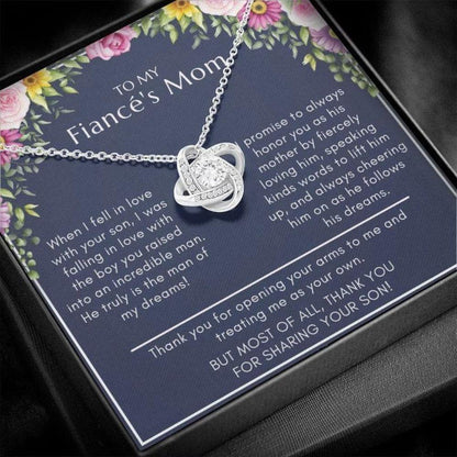 Mother-In-Law Necklace, To My Fiance’S Mom Necklace Gift, Mother’S Day Necklace For Fiance’S Mother, Birthday Necklace, Fiances Mom Gift