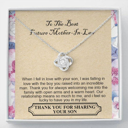 Mother-In-Law Necklace, To The Best Future Mother-In-Law - Thank You For Always Welcoming Me Into The Family Necklace